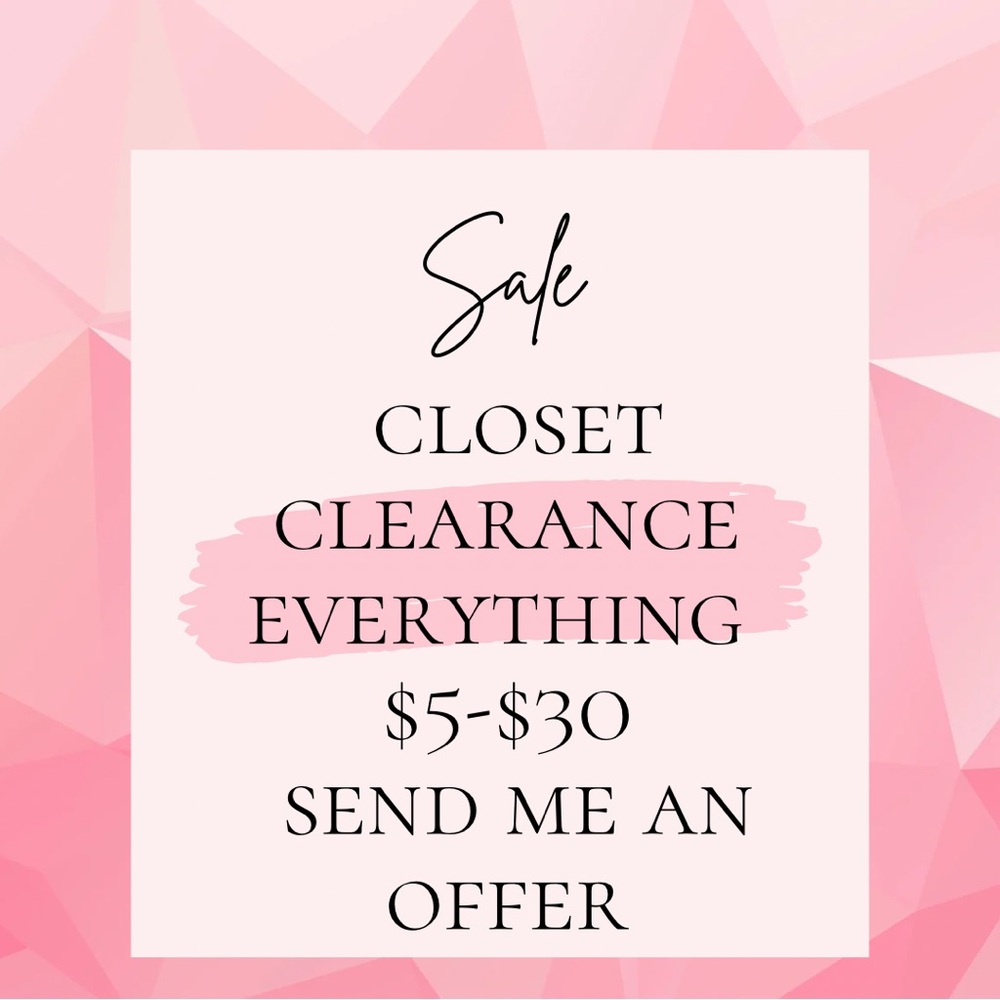 Closet Clearance Sale Poster